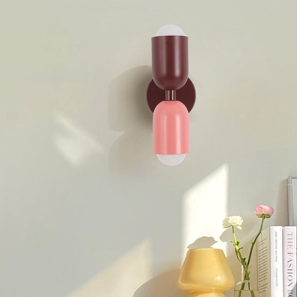 Applique Murale LED Morandi Moderne 2 Flammes Noire Intérieur/Couloir Métal