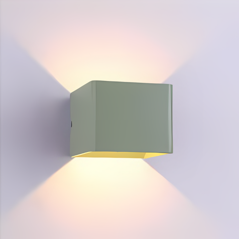 Floroux - Élégante lampe murale carrée pour une vie moderne