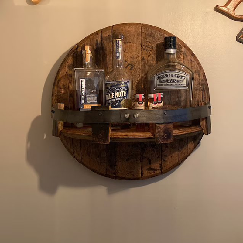 Étagère en fût de whisky Bourbon