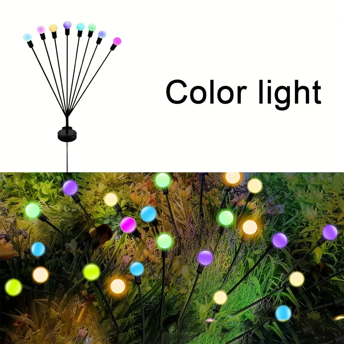 SolarFirefly Lights - Décoration de jardin LED élégante pour l'extérieur
