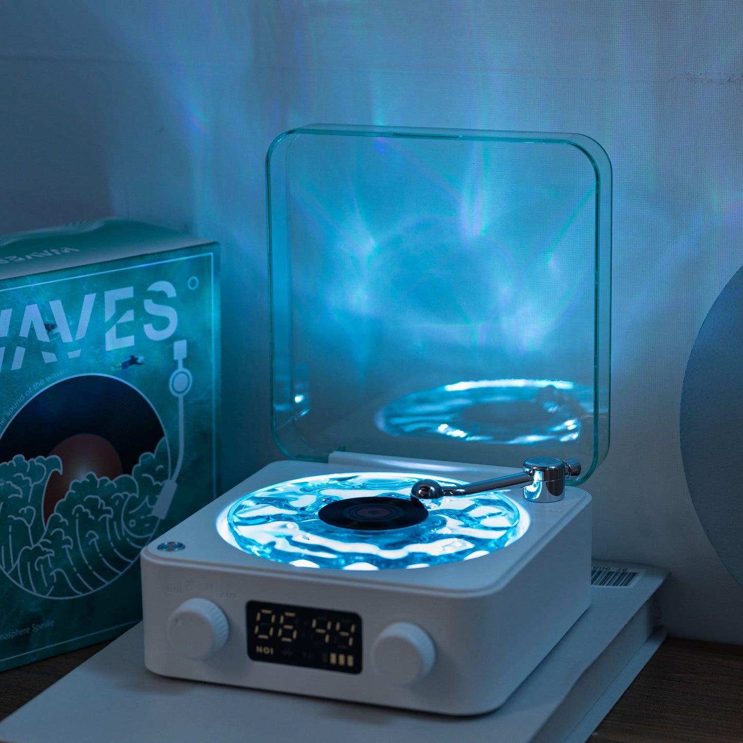 Waves Retro Lecteur de Vinyle Bluetooth