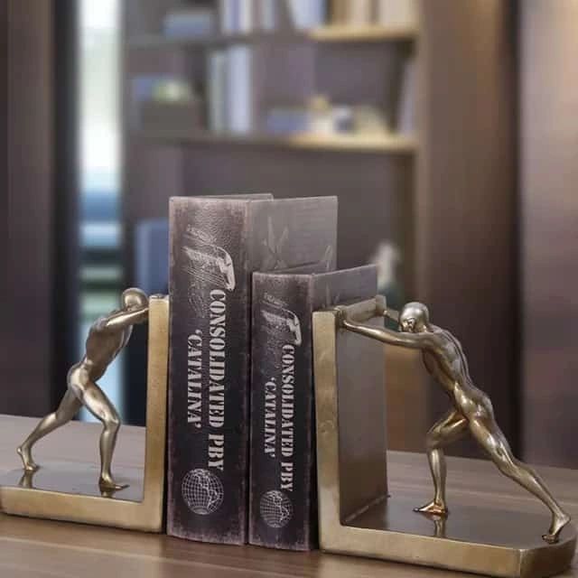 2Pcs Supports de Livres Créatifs Décor