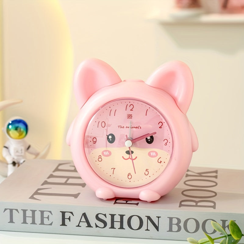 KittyGlow Horloge – Petite Réveil Chat avec Lumière LED