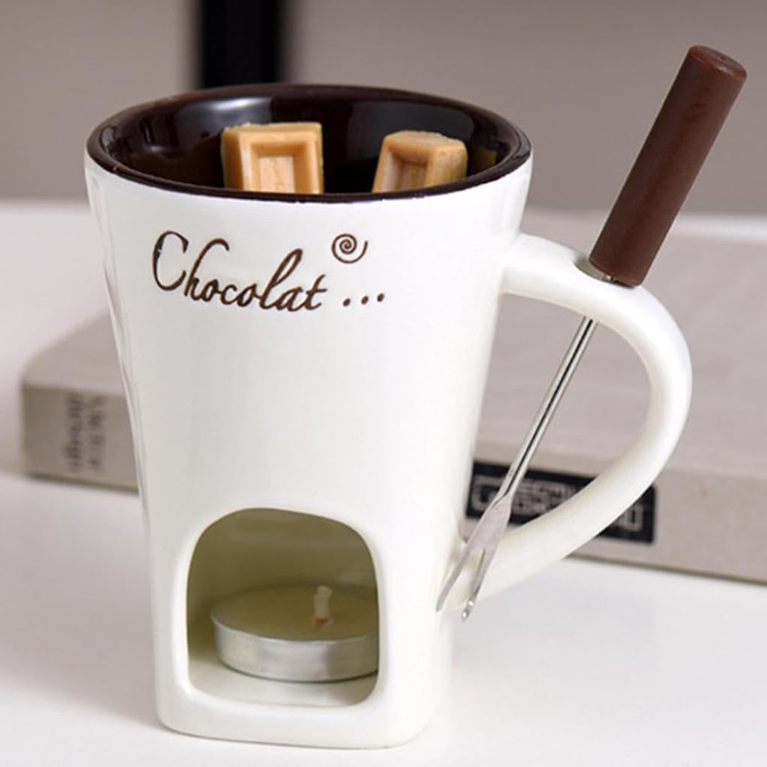 ChocoFondue - Bol élégant pour chocolat et fromage fondants
