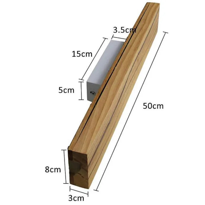 Floroux Modern Wooden Wall Sconce | LED Wall Lamp | Elegant Living Room Lighting | Decorative Lighting