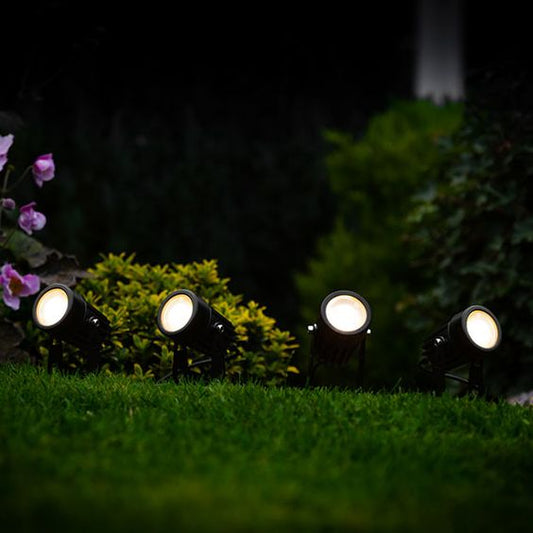 Floroux Lampes solaires de jardin Set | 5 pièces | SANS FIL & Résistantes aux intempéries | Lampes solaires LED économes en énergie