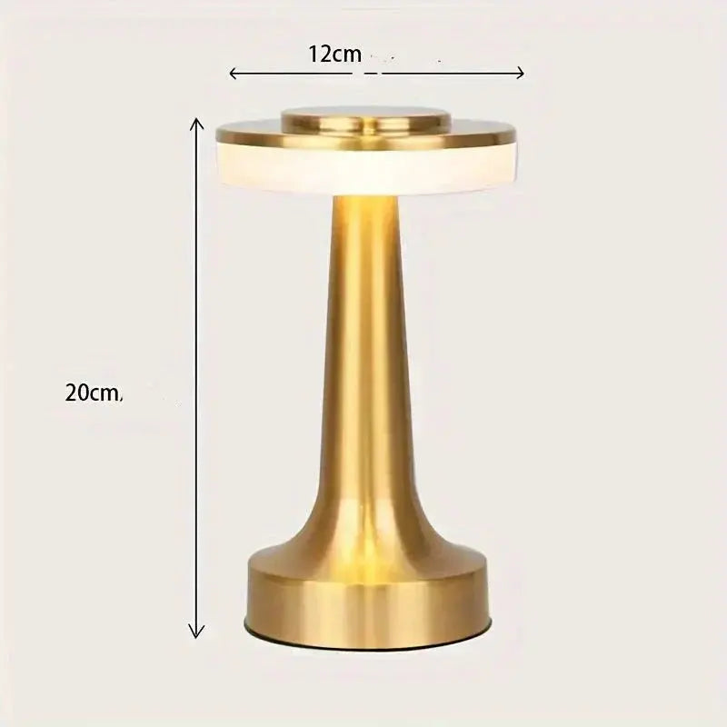 RetroGlow - Lampe de table stylée, multifonctionnelle et rechargeable