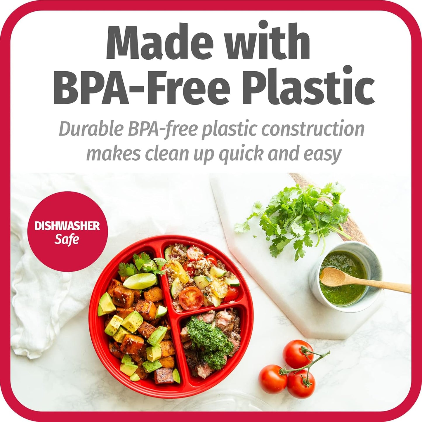 FreshPrep - Ensemble de Boîtes de Repas Durables sans BPA
