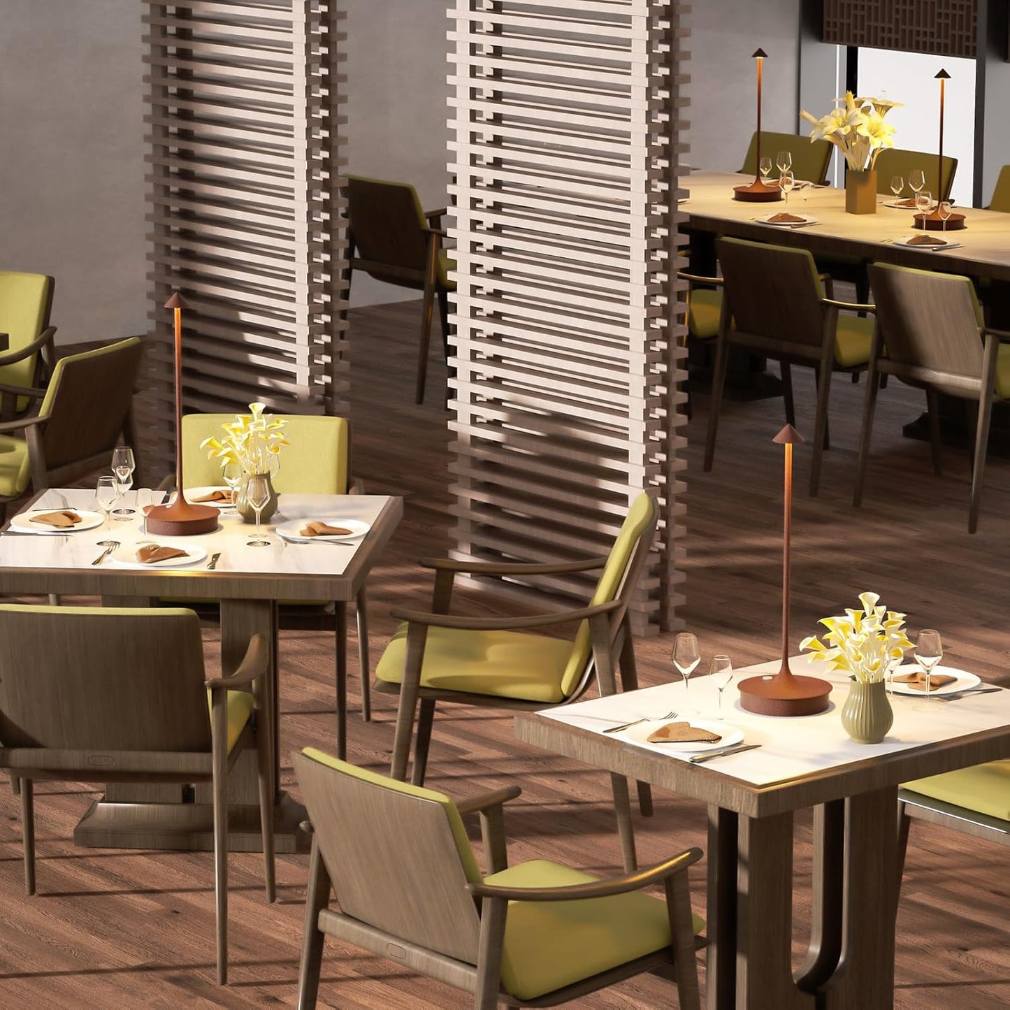 Floroux Lampe de table sans fil - Set de 2 lampes de table à batterie