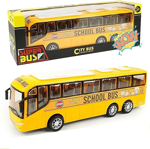 Télécommande de bus touristique électrique - Véhicule RC à l'échelle avec lumières pour enfants, école et plaisir en ville