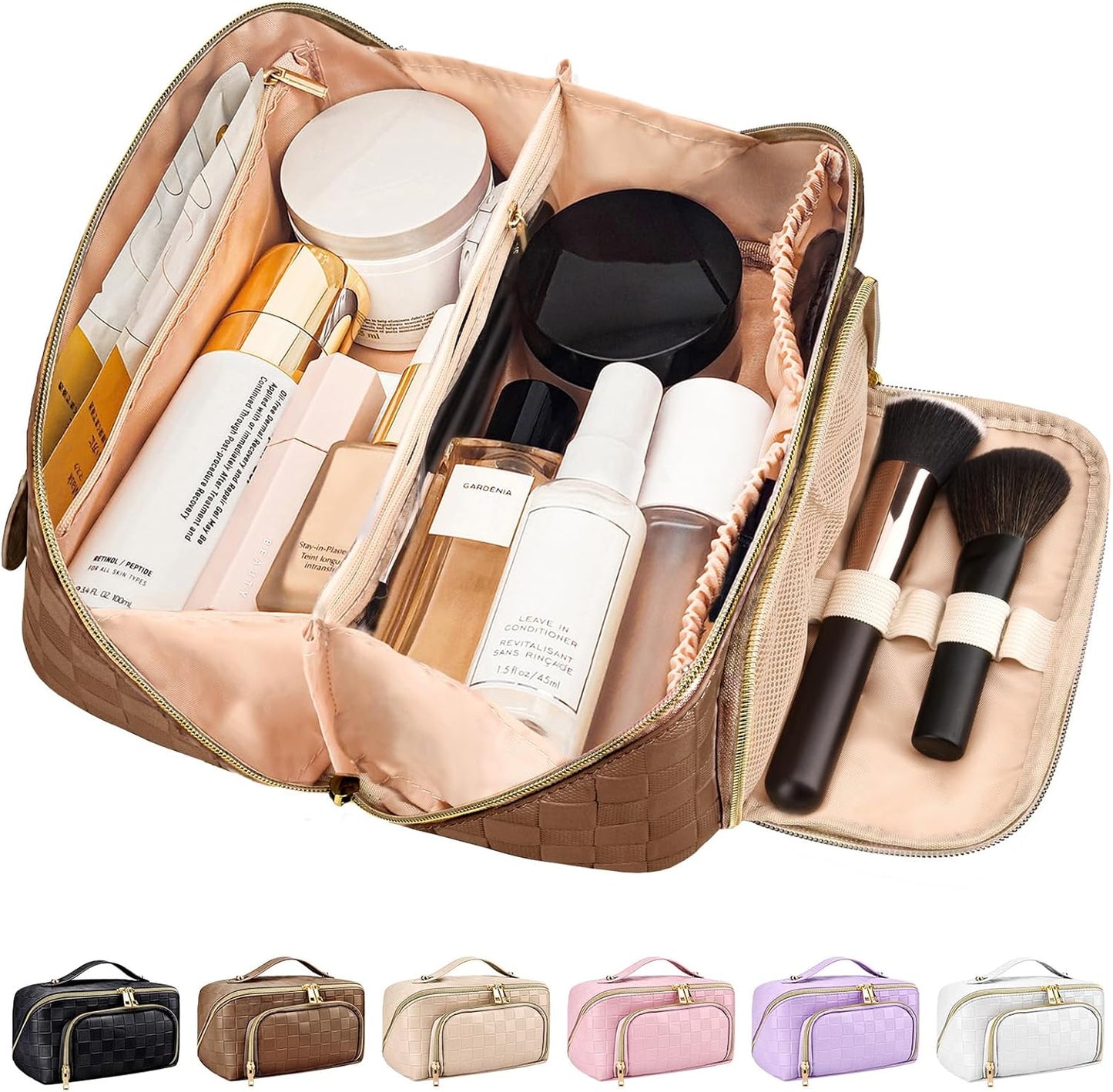 GlamBag - Trousse de maquillage imperméable avec grande capacité