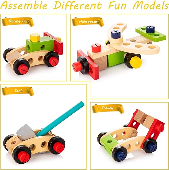 Set d'outils en bois - Découvrez le plaisir de jouer créatif pour les enfants