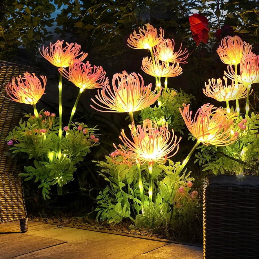 Floroux | Lumière extérieure LED magique avec des motifs floraux