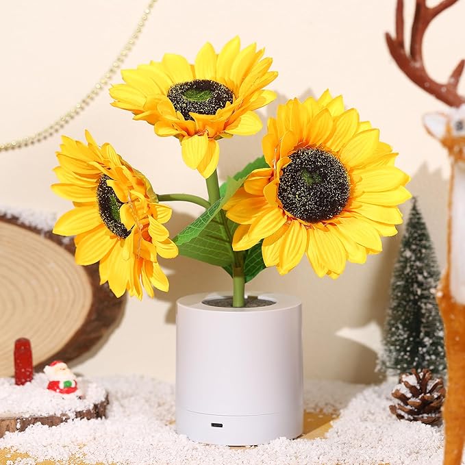Floroux – Lampe de table LED fleurs rayonnantes pour une pièce confortable et stylée