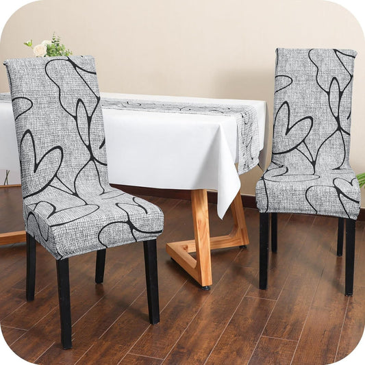 Housse de chaise extensible, Housse de chaise de salle à manger extensible imprimée