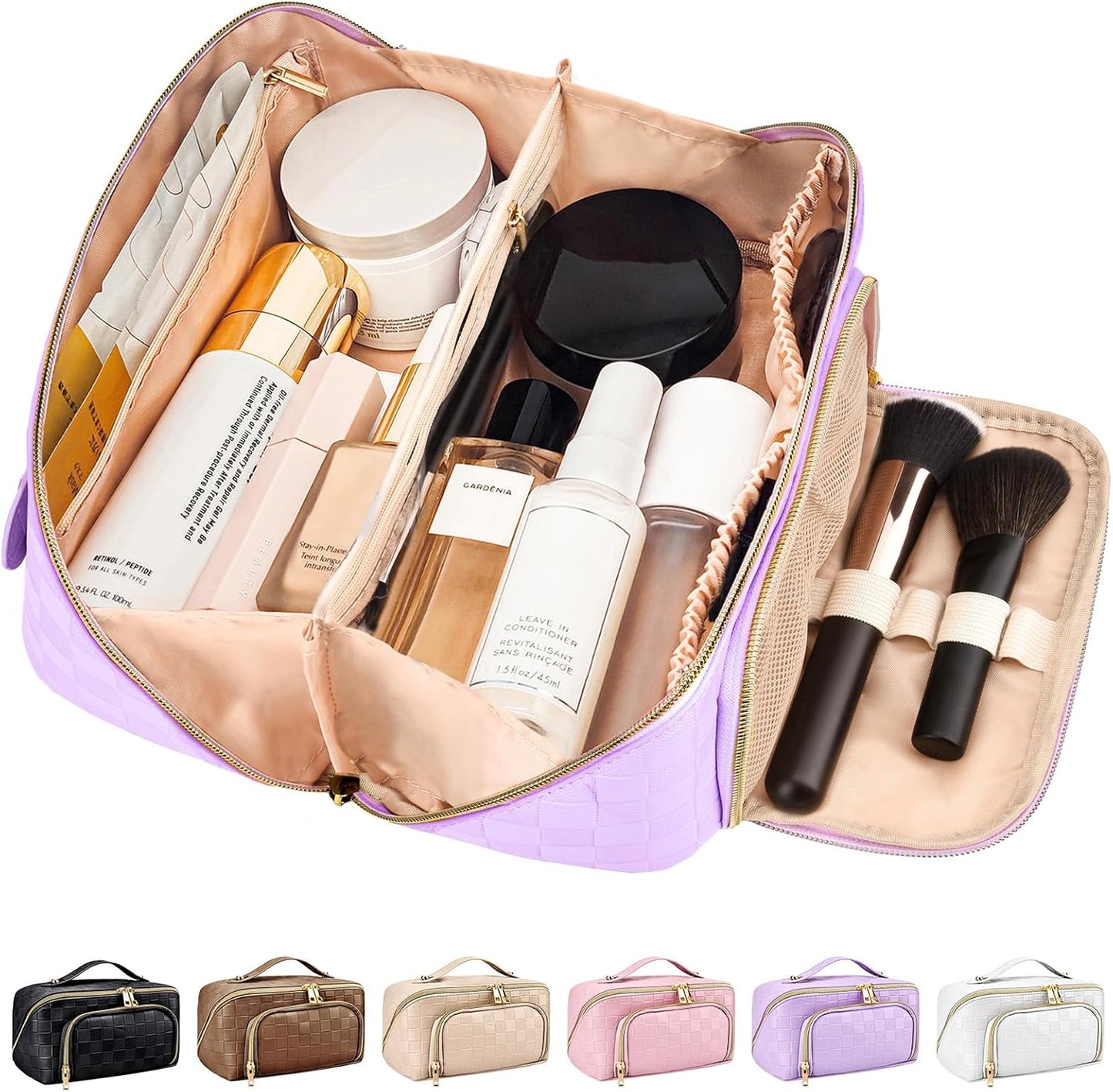 GlamBag - Trousse de maquillage imperméable avec grande capacité