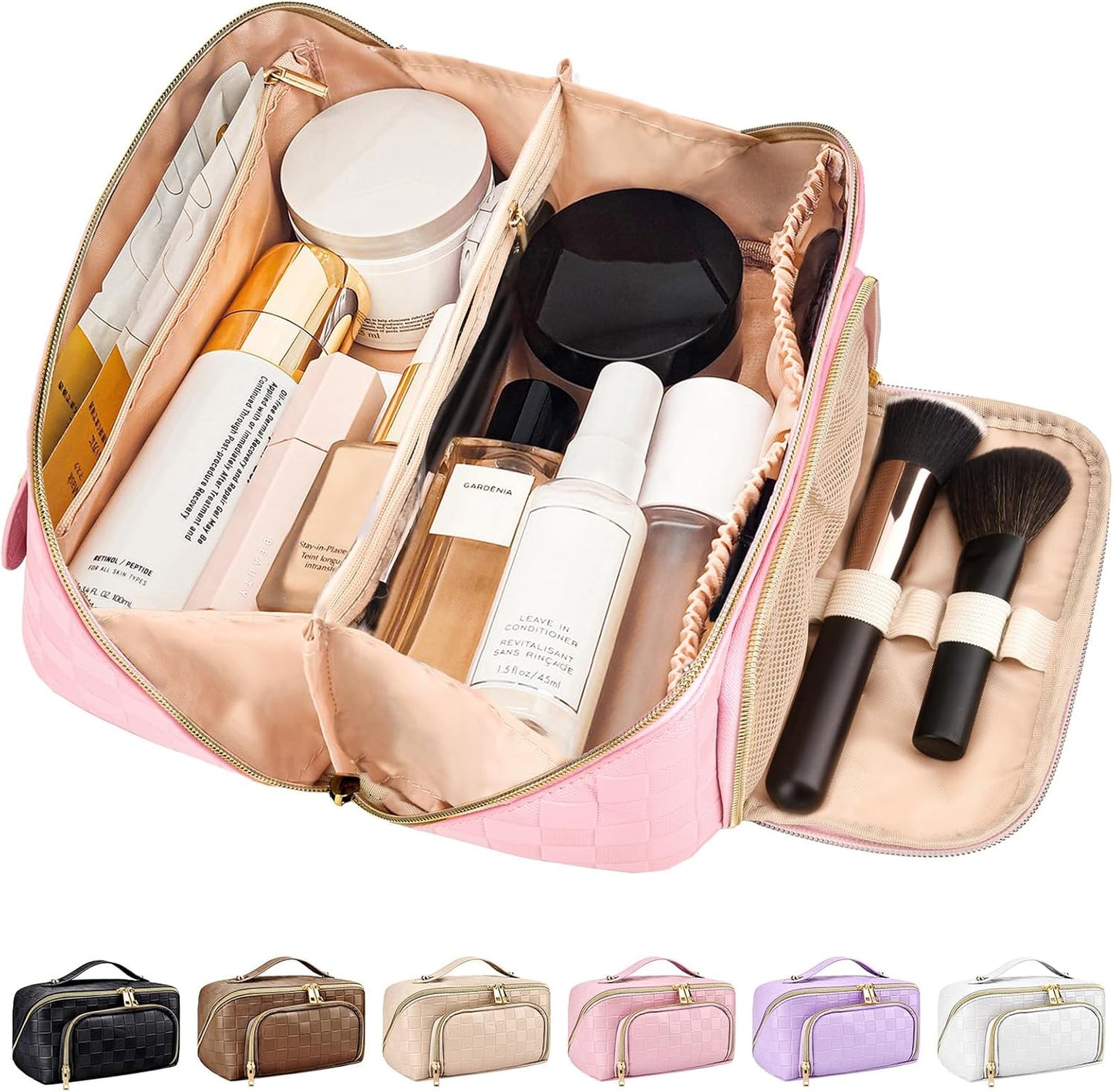 GlamBag - Trousse de maquillage imperméable avec grande capacité