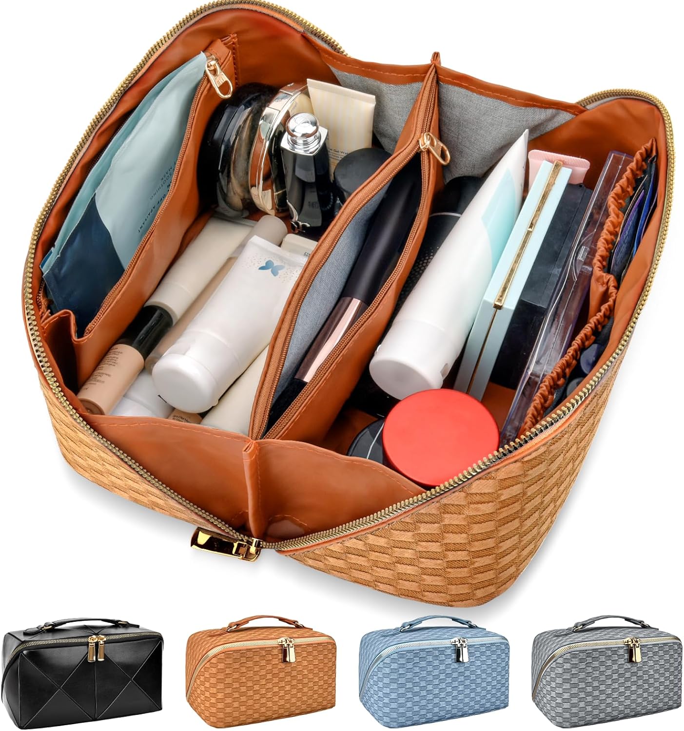 GlamBag - Trousse de maquillage imperméable avec grande capacité