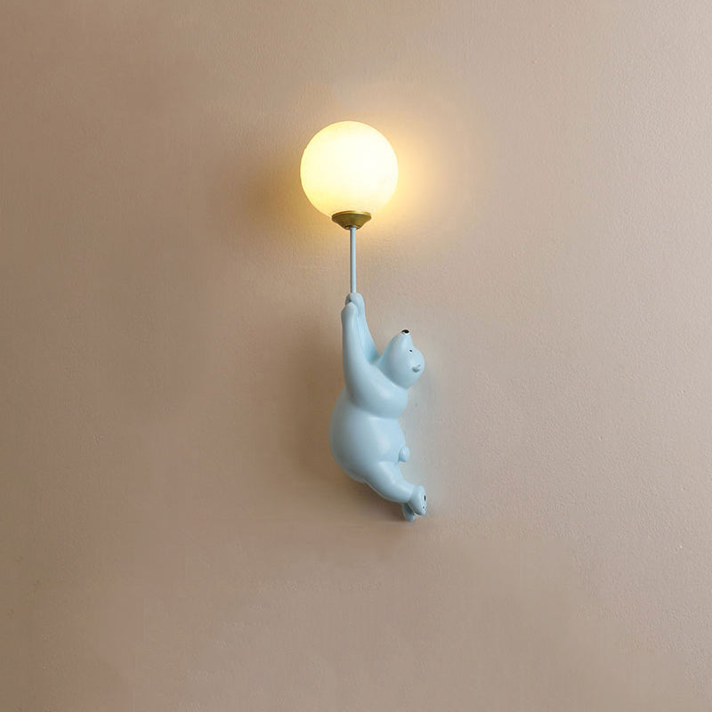 Floroux – Applique LED en résine et acrylique pour chambre d'enfants
