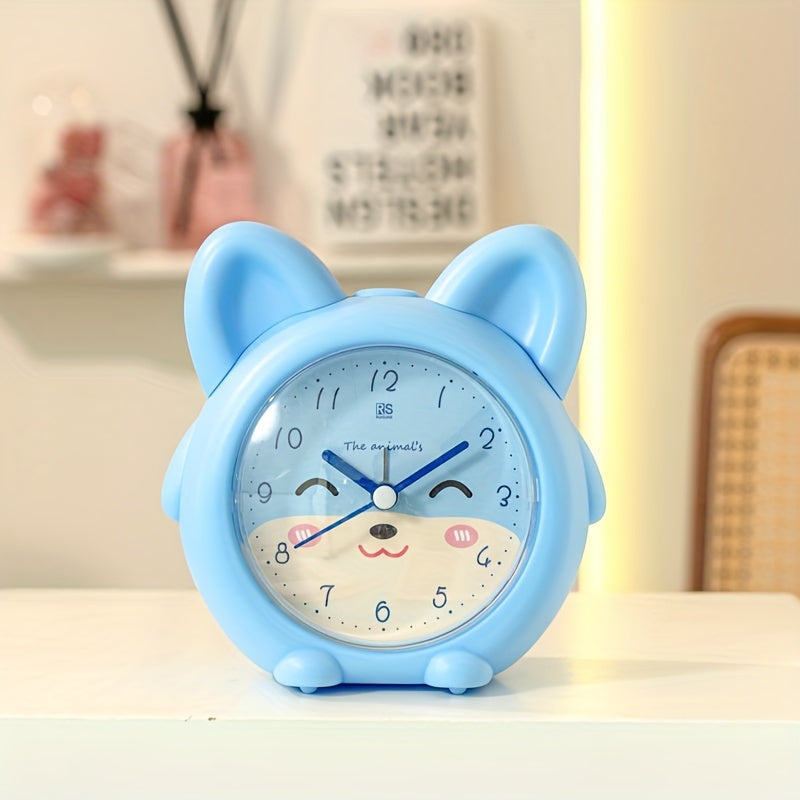KittyGlow Horloge – Petite Réveil Chat avec Lumière LED