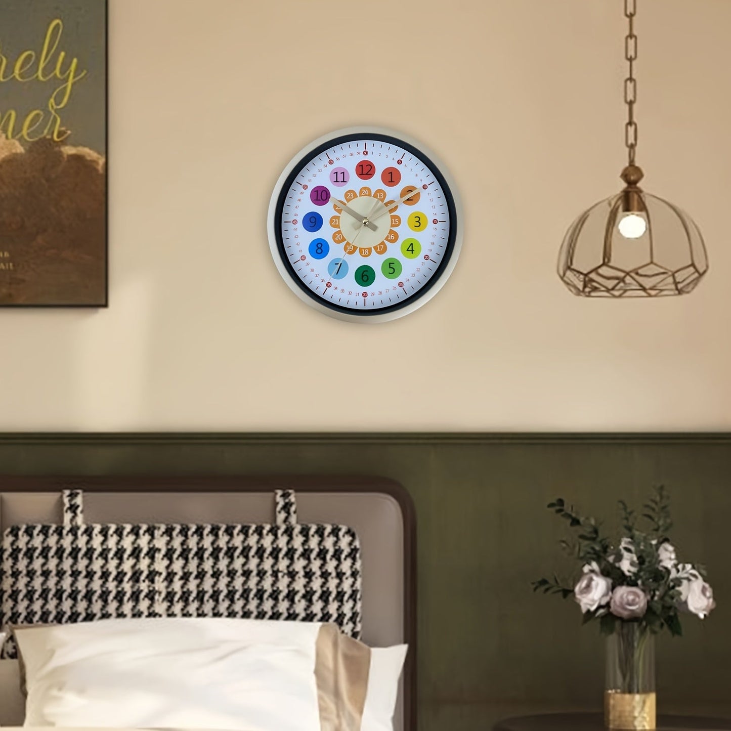 Horloge murale Floroux - Design tournesol, horloge silencieuse