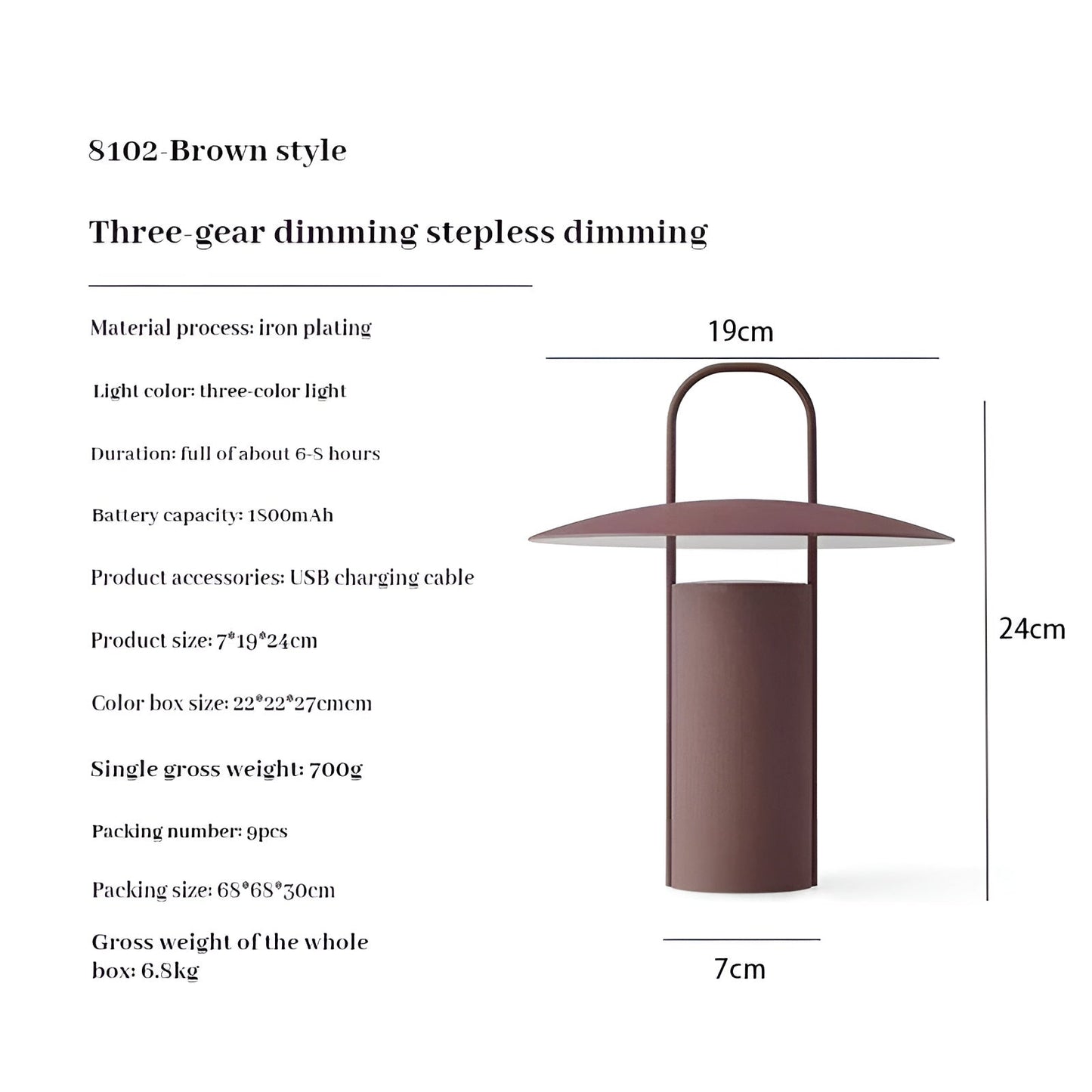GlowLight Éclairage de jardin – Lampe de table LED magique pour extérieur, étanche et rechargeable