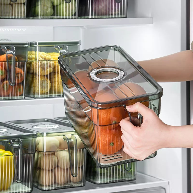 3Ltrs Contenants de rangement transparents pour réfrigérateur