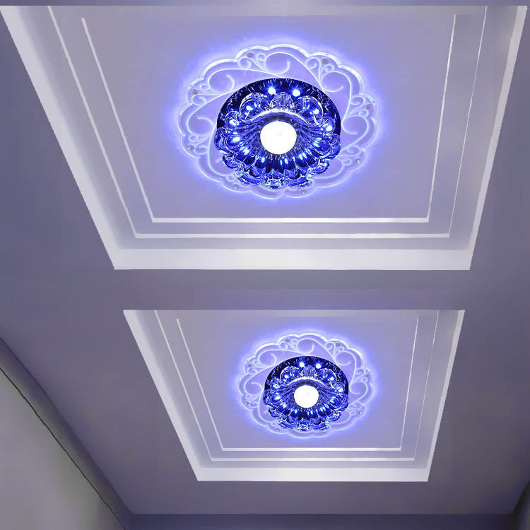 Floroux LED Plafonnier | Conception de Fleur Créative | Lampe de Plafond Ronde | Économe en Énergie & Moderne