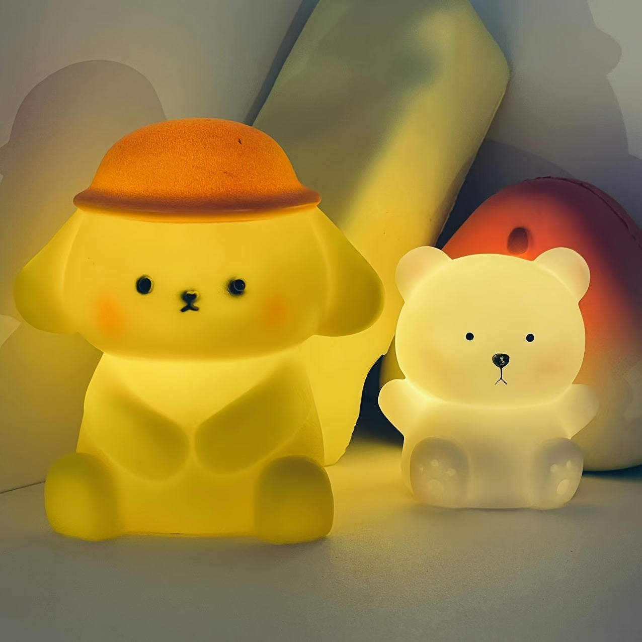 PuppyGlow Light - Petite lampe de nuit LED mignonne pour enfants