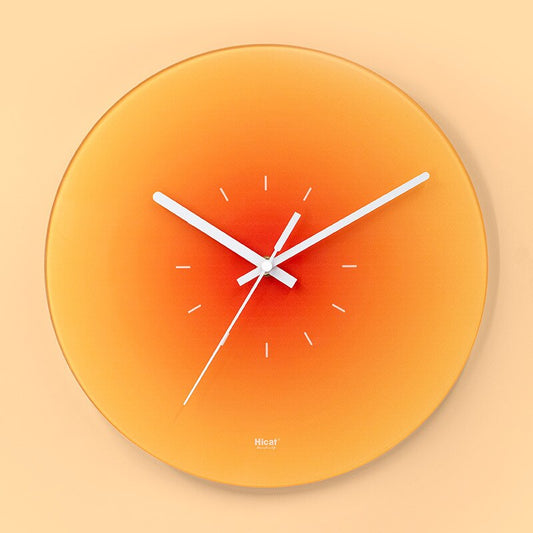 Horloge murale en verre de luxe
