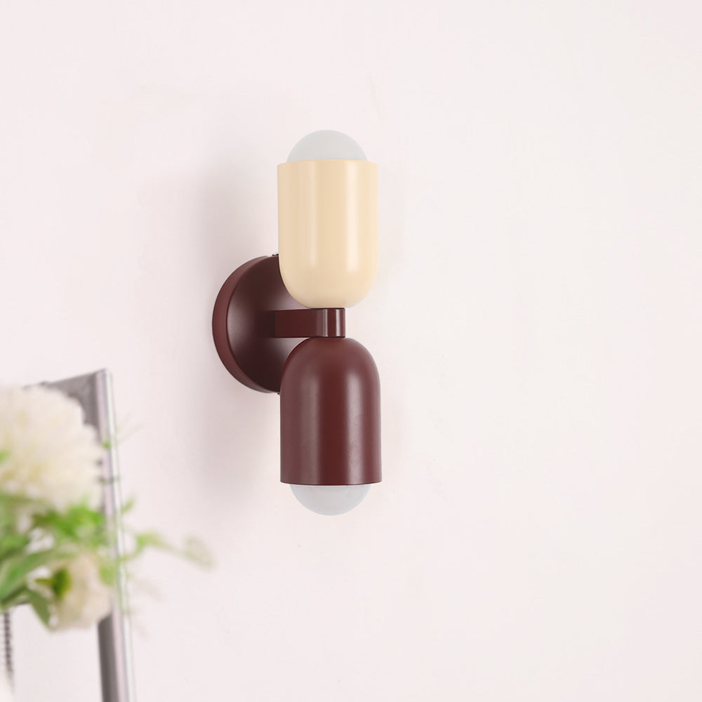 Applique Murale LED Morandi Moderne 2-flamme Noire Intérieur/Couloir Métal