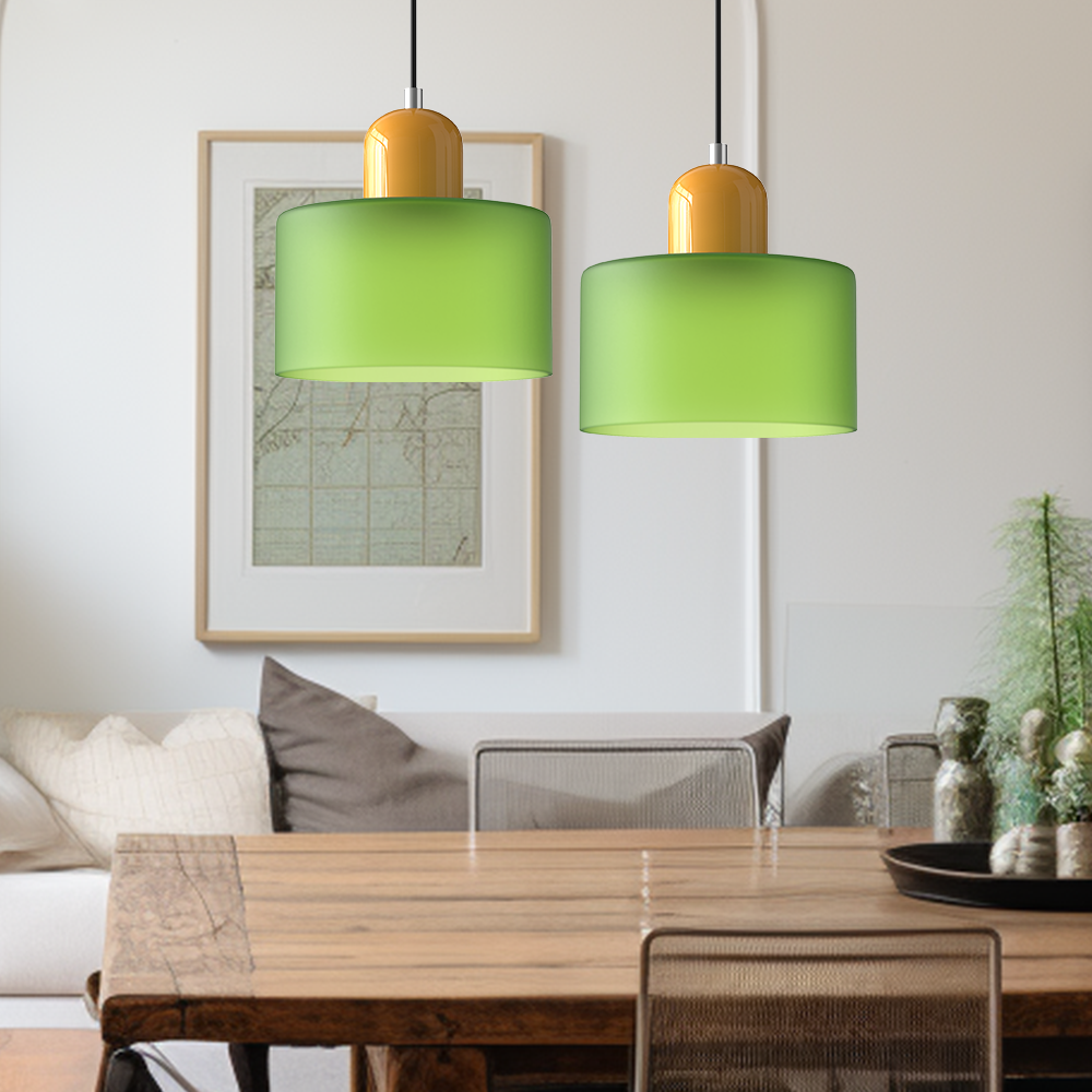 Floroux Glass Suspension | Creative Bauhaus Design | Colorful Accents | Atmospheric Lighting for Dining Room & Living Room