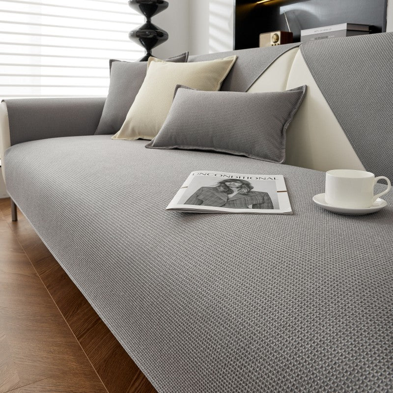Tissu à motif gaufré Imperméable Housse de canapé/canapé antidérapante