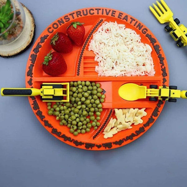ConstructoFork - Ensemble de couverts pour enfants robuste pour la construction