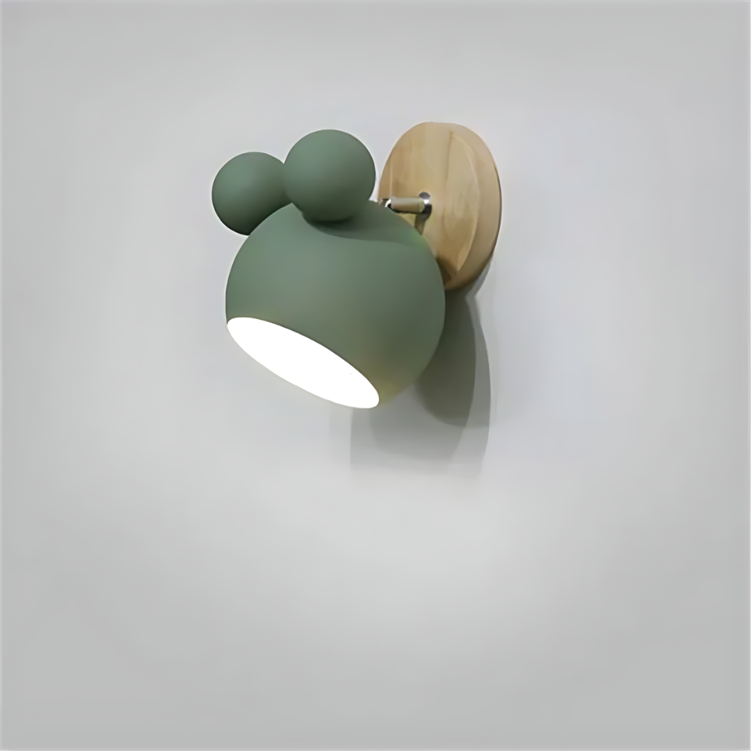 Floroux - Charmante lampe murale Mickey Mouse pour chambres d'enfants et espaces de jeux