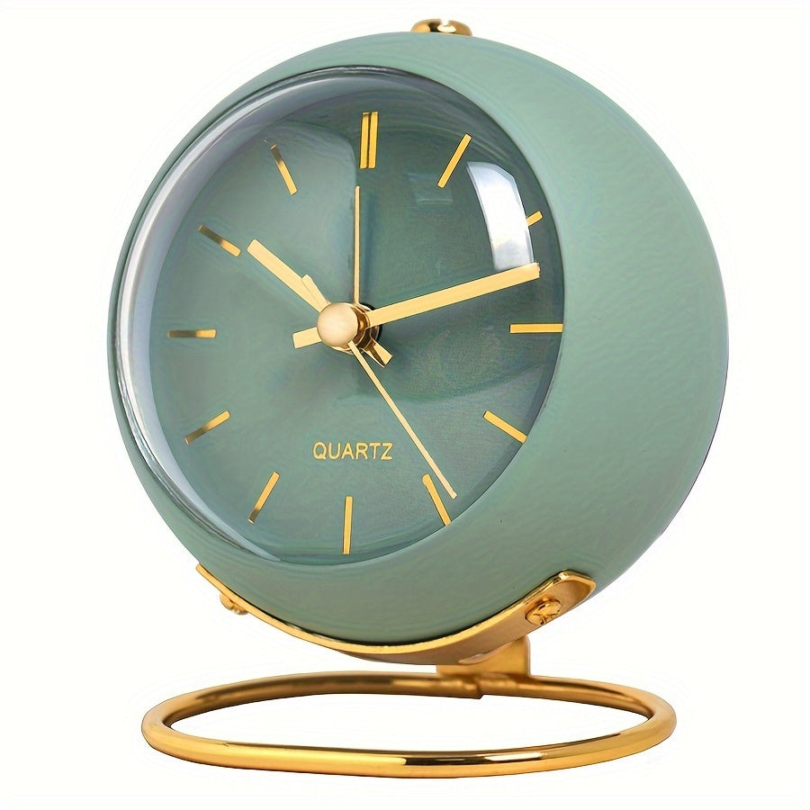 EleganceTime - Réveil Quartz Luxe en Design Métallique