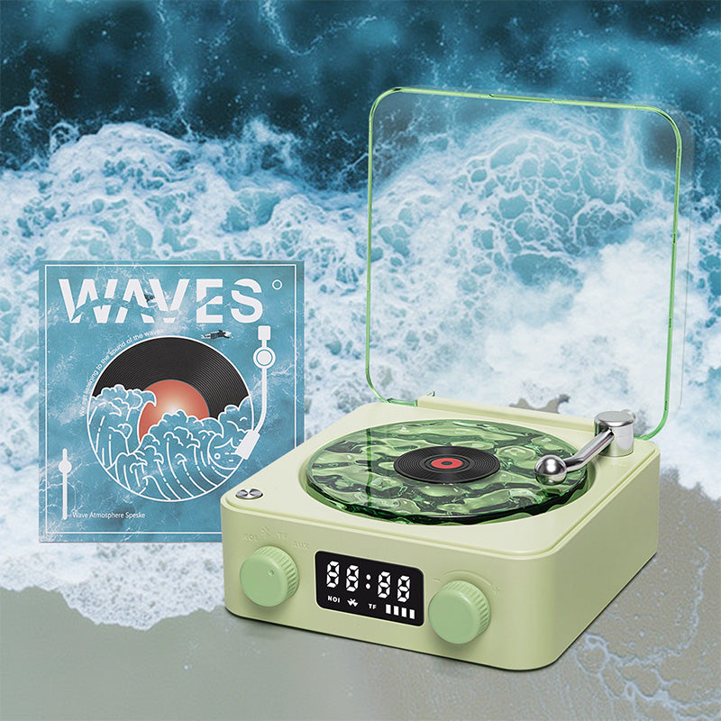 Waves Retro Lecteur de Vinyle Bluetooth