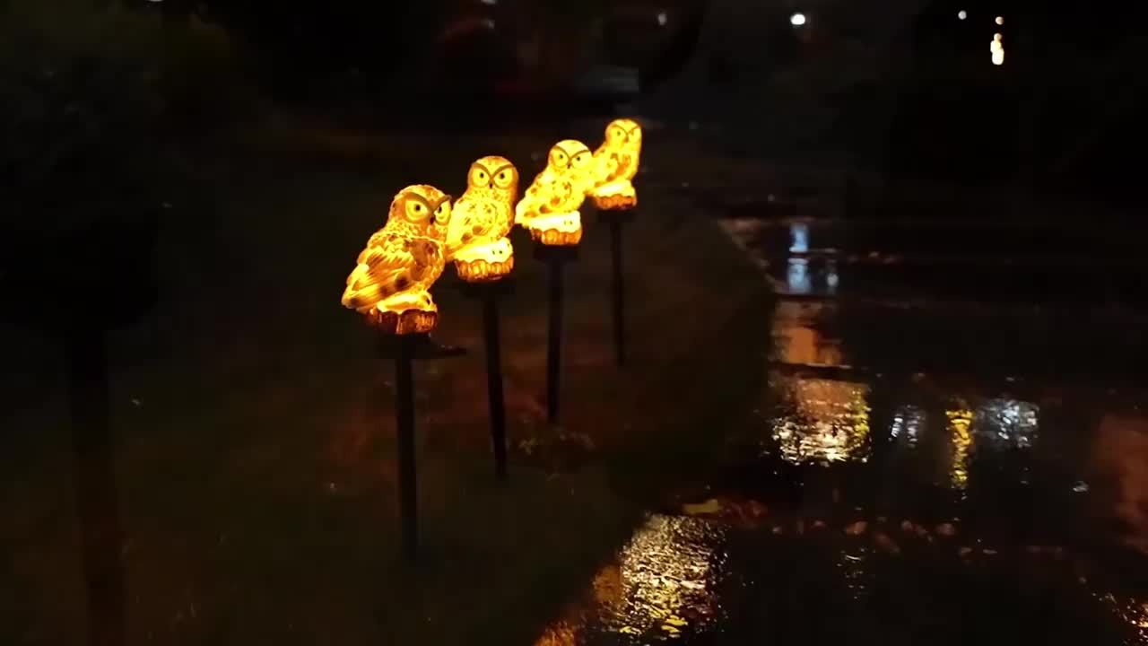 SolarOwl - Lampe de jardin LED moderne avec design unique