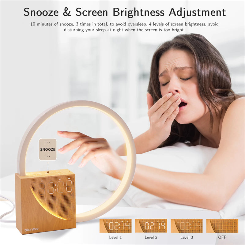 Floroux - Lampe de chevet réveil élégante pour un sommeil parfait