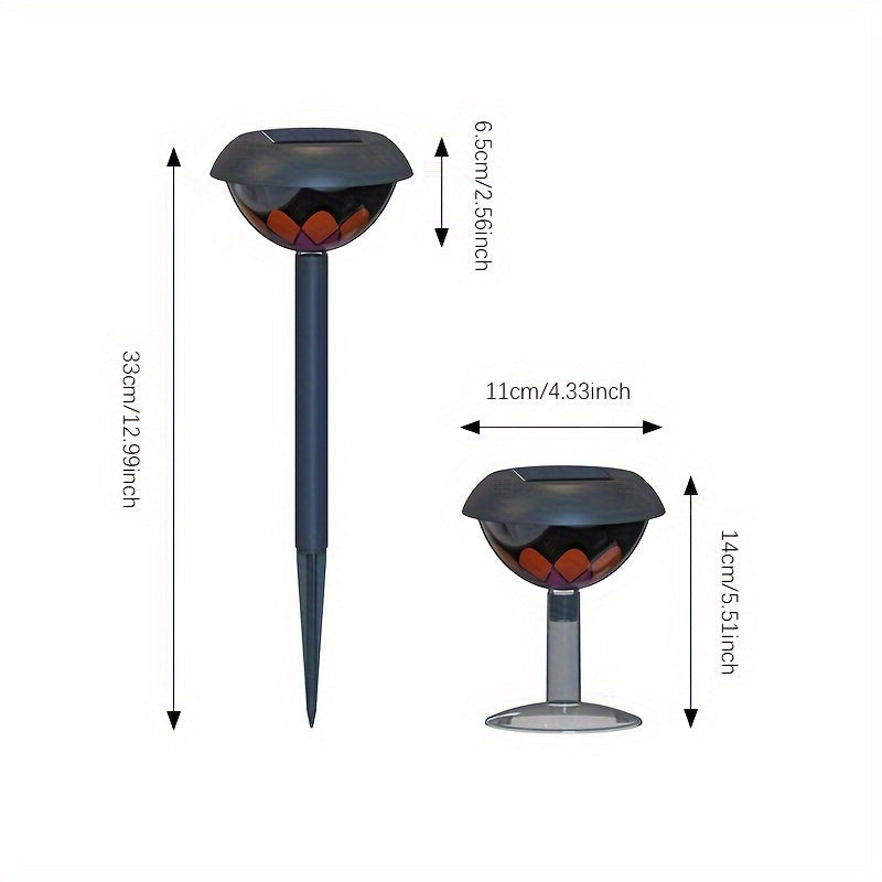 LumiLuxe - Lampe de jardin LED solaire moderne