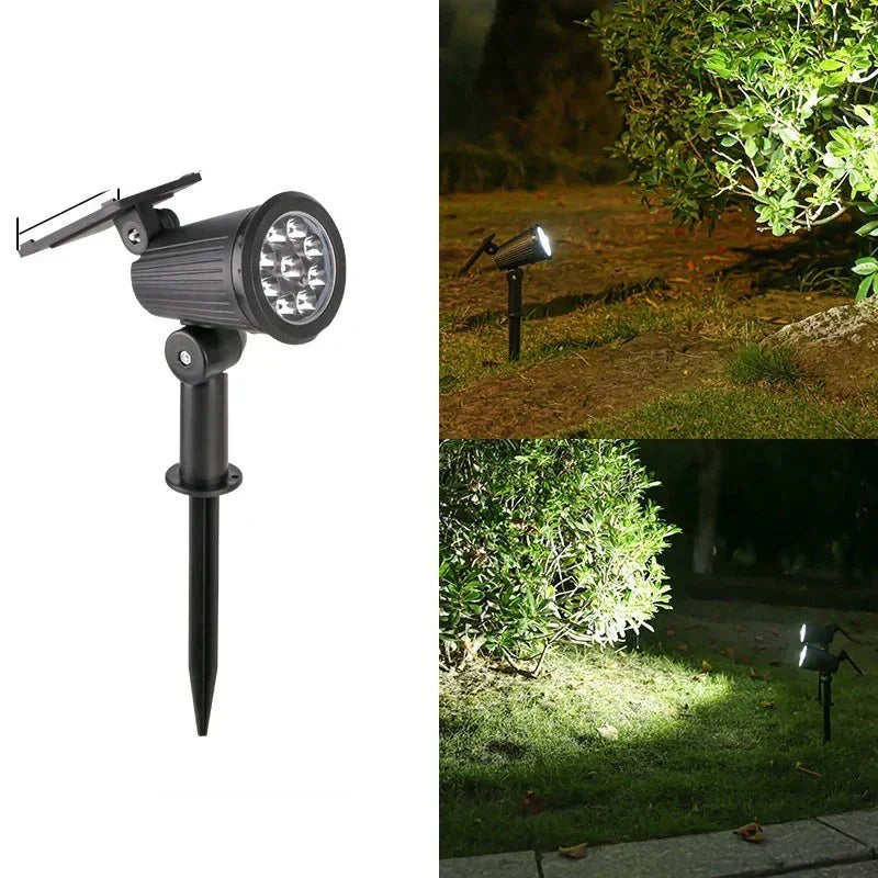 Spotlight LED solaire - Lampe de jardin - Luminosité réglable - Étanche