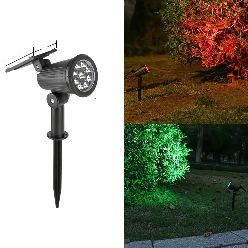 Spotlight LED solaire - Lampe de jardin - Luminosité réglable - Étanche
