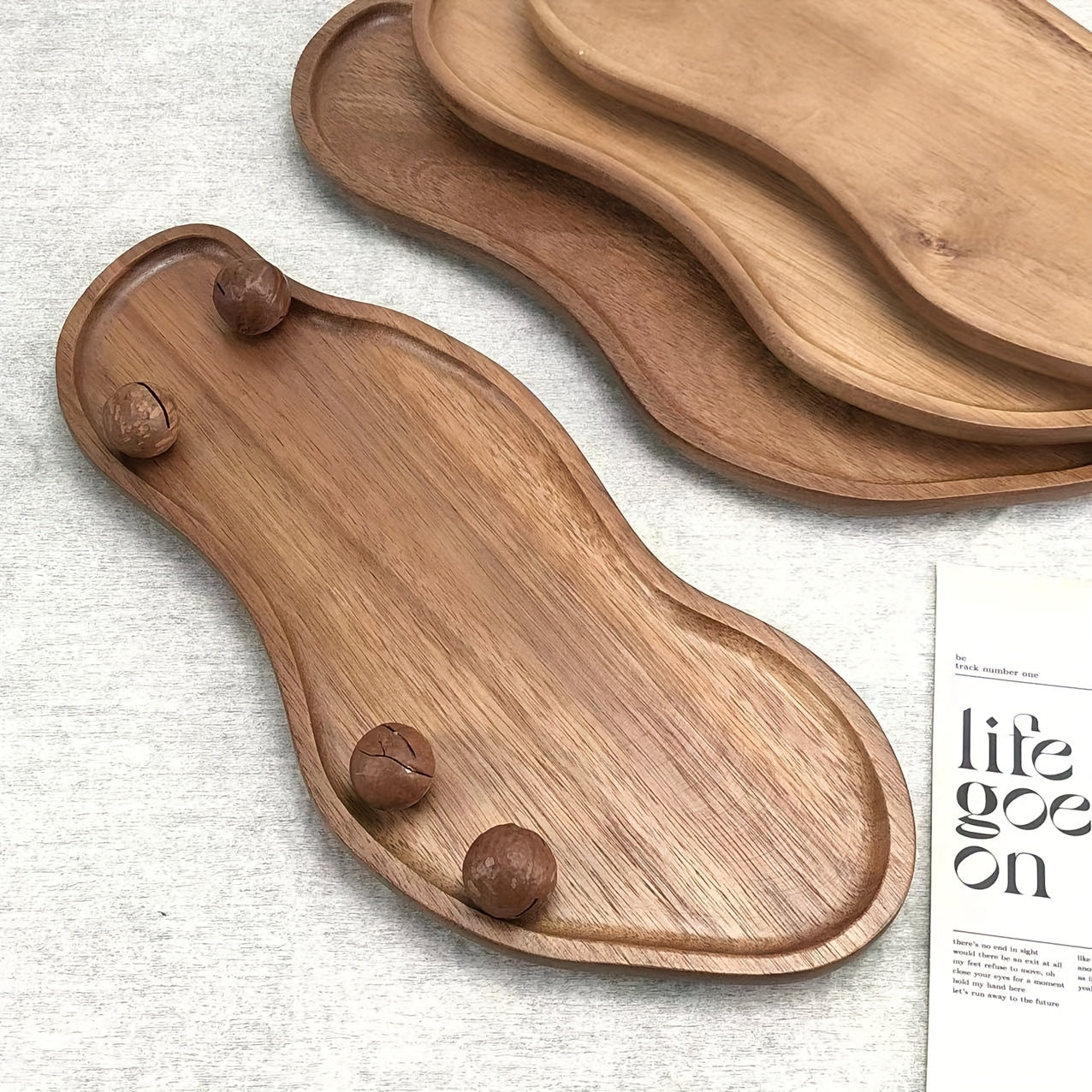 AcaciaTray - Haut Plateau d'Organisation en Bois de Luxe pour Divers Accessoires