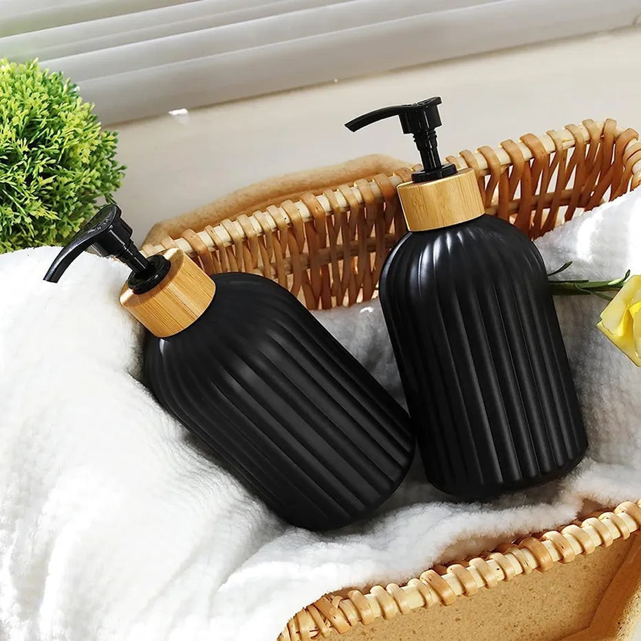 Bouteille de lotion en verre savon