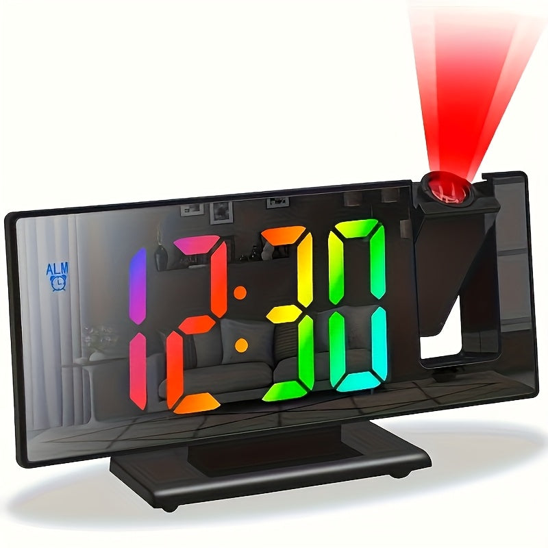 TimeView Horloge – Miroir Moderne Projecteur LED