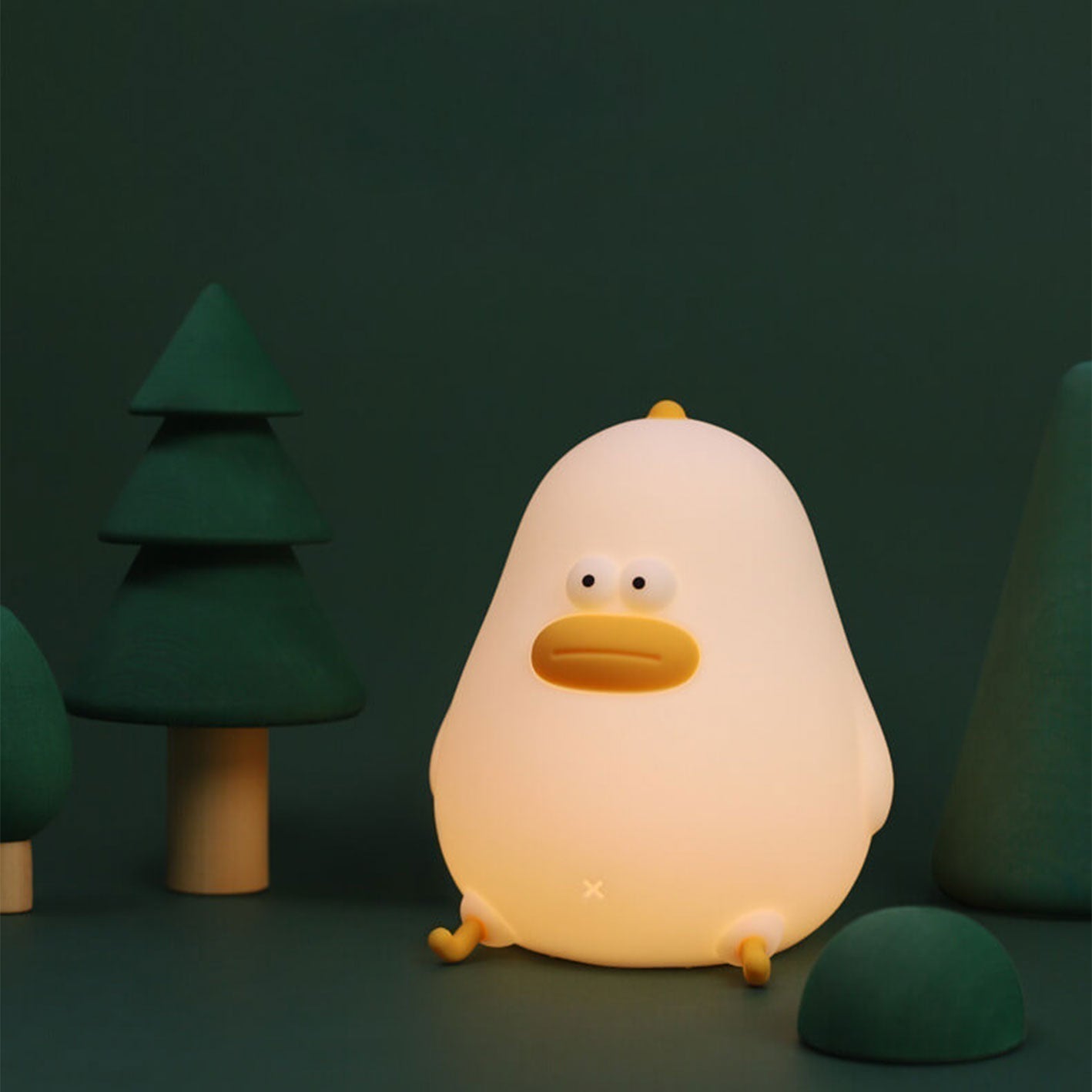 Floroux LED Night Lamp | Cartoon Silicone Chick Design | USB Table Lamp | Light for Children's Room