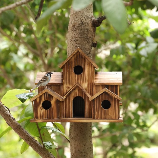 NatureNest – Style Élégant Maison de Oiseaux en Bois Fait Main