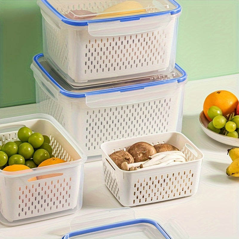 EcoSafe - Boîtes de stockage alimentaire réutilisables Set de 4