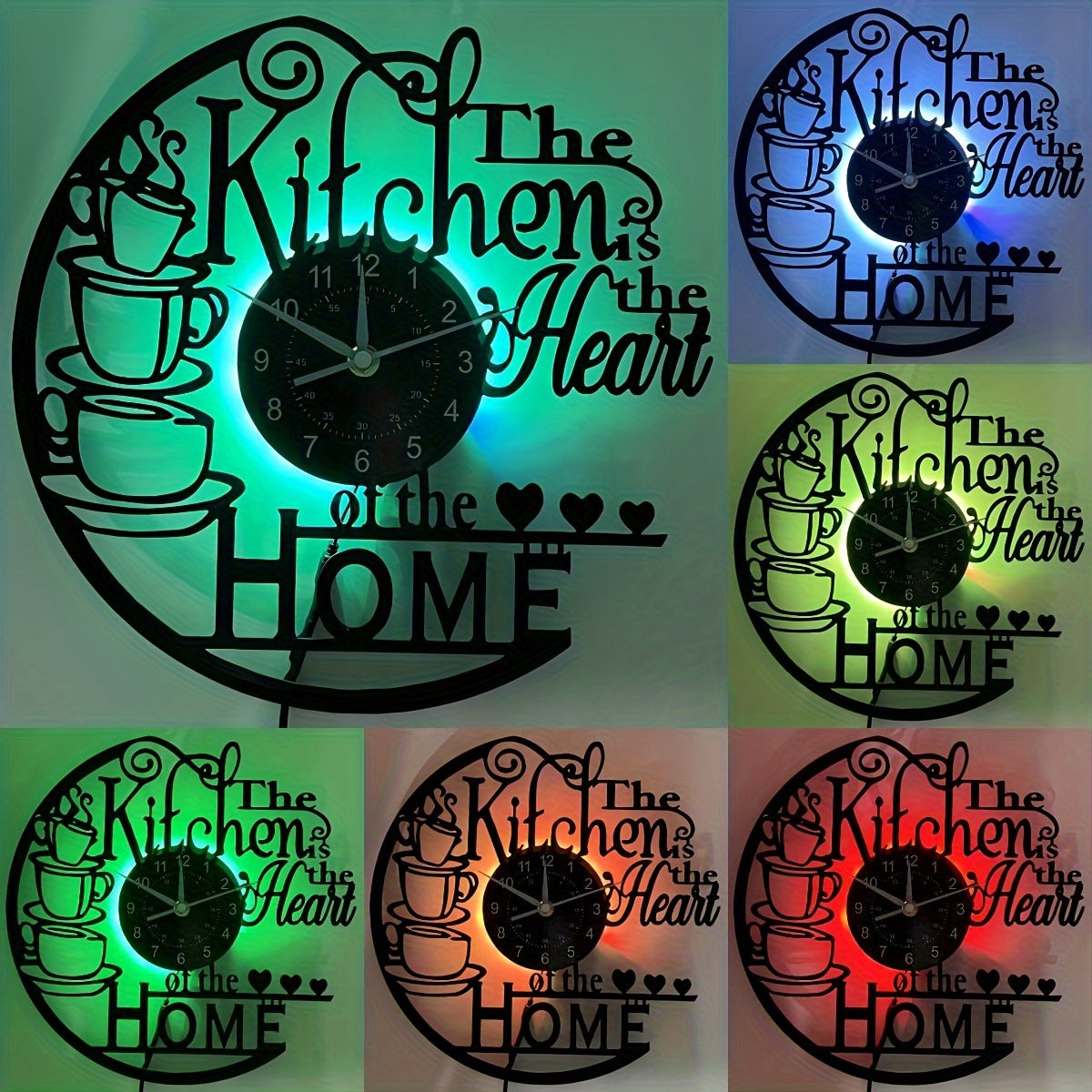 Horloge murale Floroux - Horloge silencieuse pour salon, chambre et cuisine