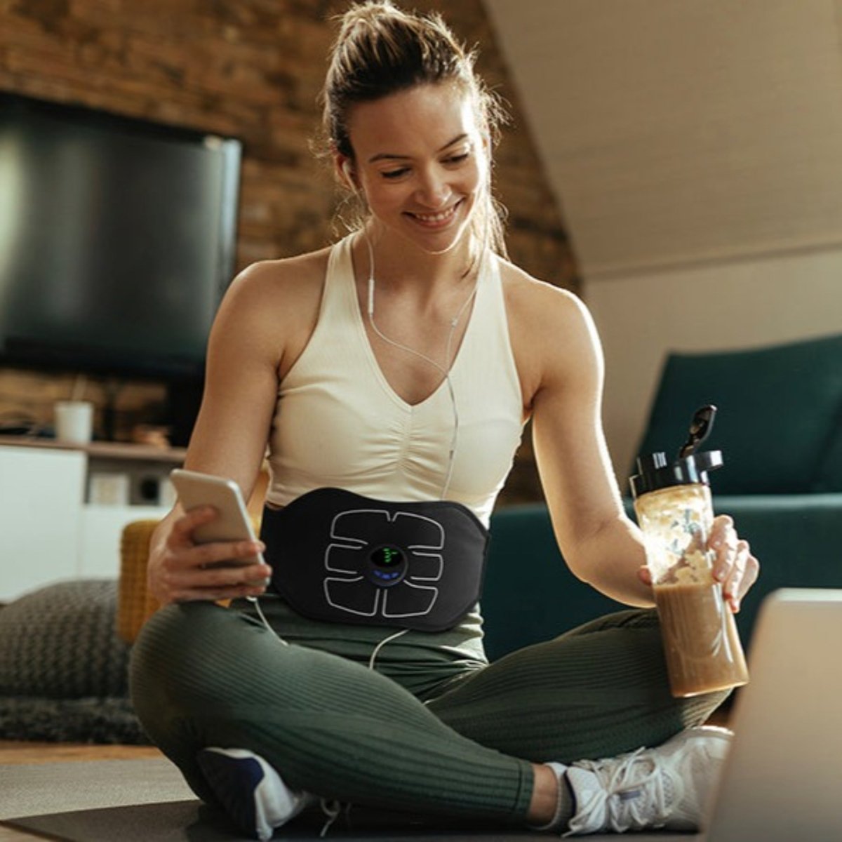 FlexTone Sculpt – Entraîneur de muscles abdominaux EMS innovant